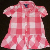 Pink/White Dress-Chaps Size 3T