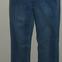 Denim Jeans with Rhinestone Pockets-Size Medium  CLSR