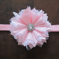 Baby Pink Glitz and Glam headband