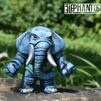 ELEPHANTOS "Blue Dream" edition handmade resin figure