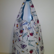 Scrub Up  Print Tie Handbag 