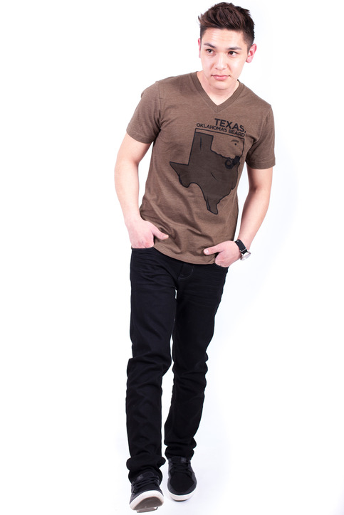 Texas: Oklahomas Beard - Unisex V-Neck