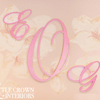 All Cursive Wood Wall Monogram - Paint Finish