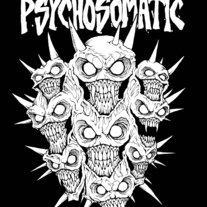 Psychosomatic Demon Faces Sticker