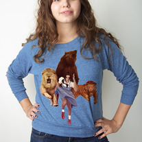 Womens Lion Tiger Bear Oh F#$% Pullover