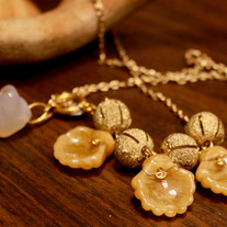 Carved Carnelian Kingyo Necklace