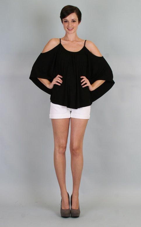 Green Apple James and Joy Nick Open Shoulder Top Black Online Store Powered by Storenvy from shopgreenapple.storenvy.com
