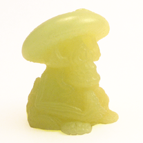 GLOW IN THE DARK DEATH CAP (amanita must scare ya) 3 inch resin