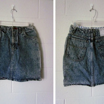 Vintage Pepsi Co. Brand High Waist Mineral Wash Skirt Medium