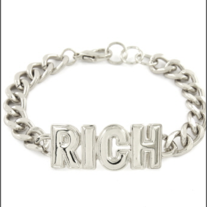 Rich Bracelet in Gold or Silver 