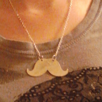 Mustache necklace