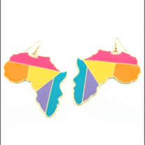 Africa Earrings Color Block