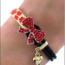 Red Ribbon Bracelet 