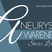 "Aneurysm Awareness Saves Lives" Sticker (Blue)