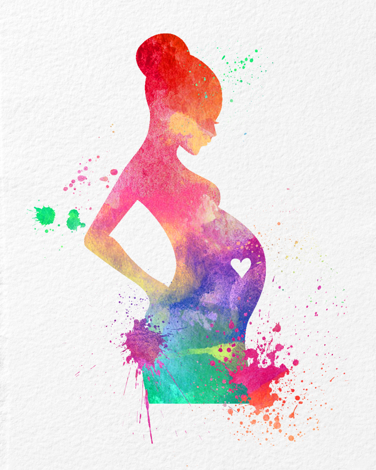Watercolor Wall Art watercolor art expectant mother baby shower gift modern 8x10 wall Watercolor Wall Art watercolor art expectant mother baby shower gift modern 8x10 wall