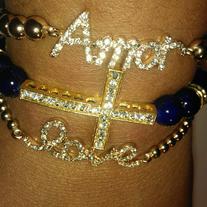 Blue & Gold Cross Stack