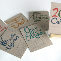 Hipster Inspirational Desktop Calendar