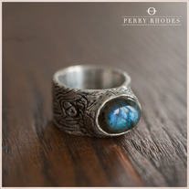 Labradorite in Silver Woods