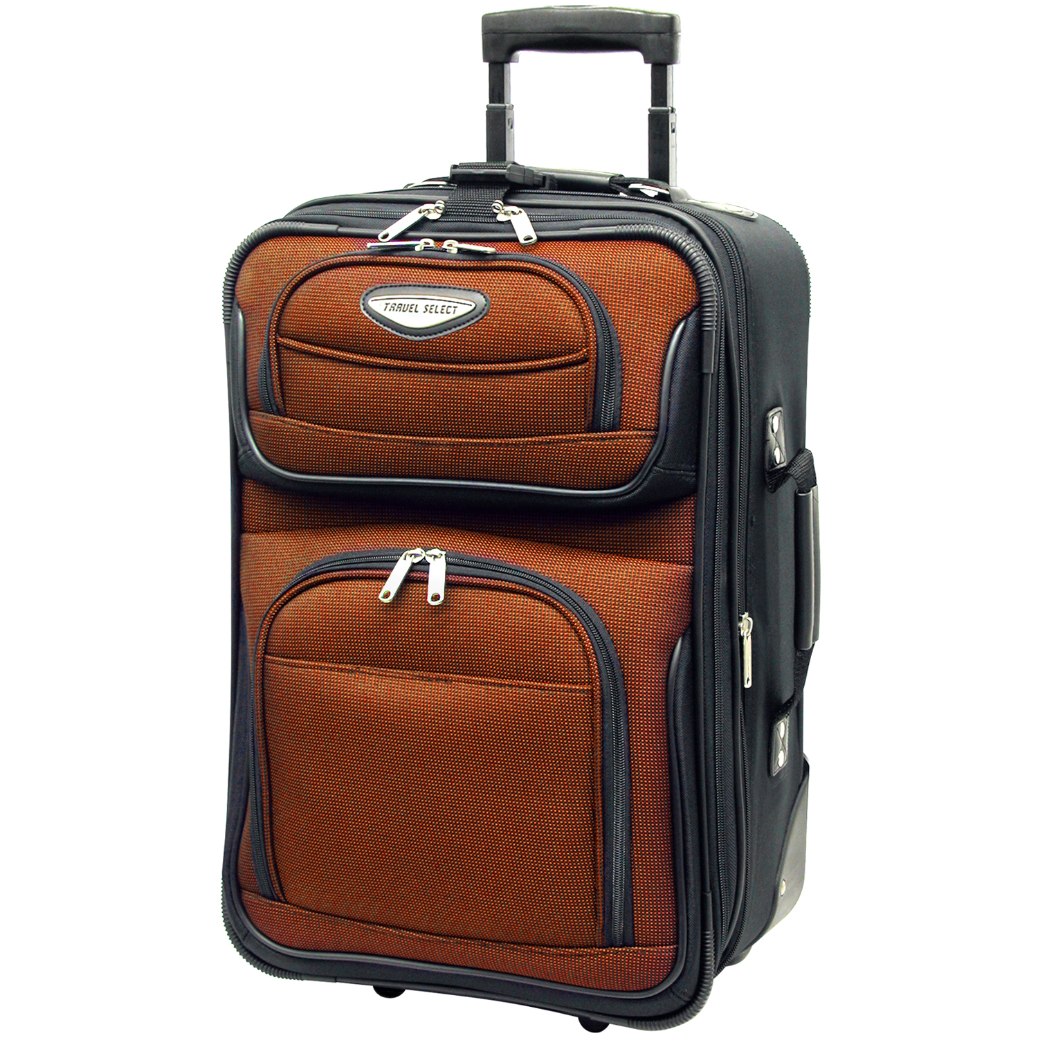 Travel Select Orange 4Piece Amsterdam Lightweight Expandable Rolling