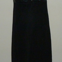 Black Formal Dress with Beads-Motherhood Size Medium