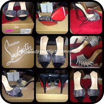 Christian Louboutin Desir Swarovski Crystal Slide