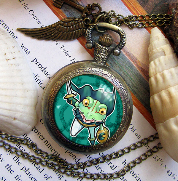 Chrono Trigger Crono Marle Frog Magus Robo Nu pocket watch necklace