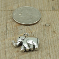 Lucky Elephant Pewter Charm