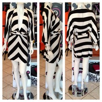 Black & White Kimono Dress