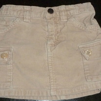 Khaki Corduroy Skirt-Old Navy Size 2T