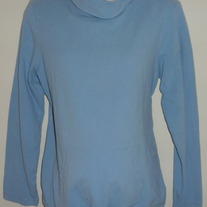 Light Blue Turtleneck Shirt with Drawstring Bottom-Motherhood Maternity Size Large  SF0413