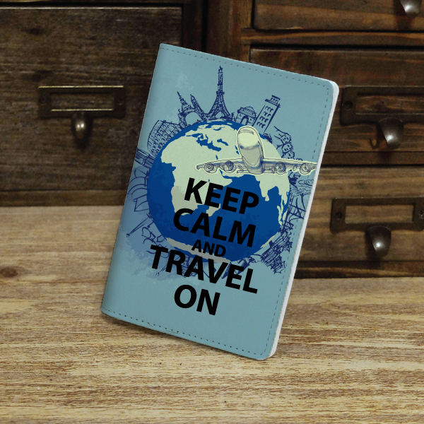 Keep Calm and Travel On Passport Holder Case Travel Wallet ...