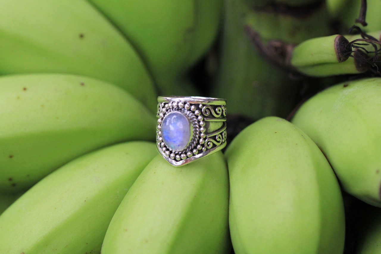 moonstone statement ring