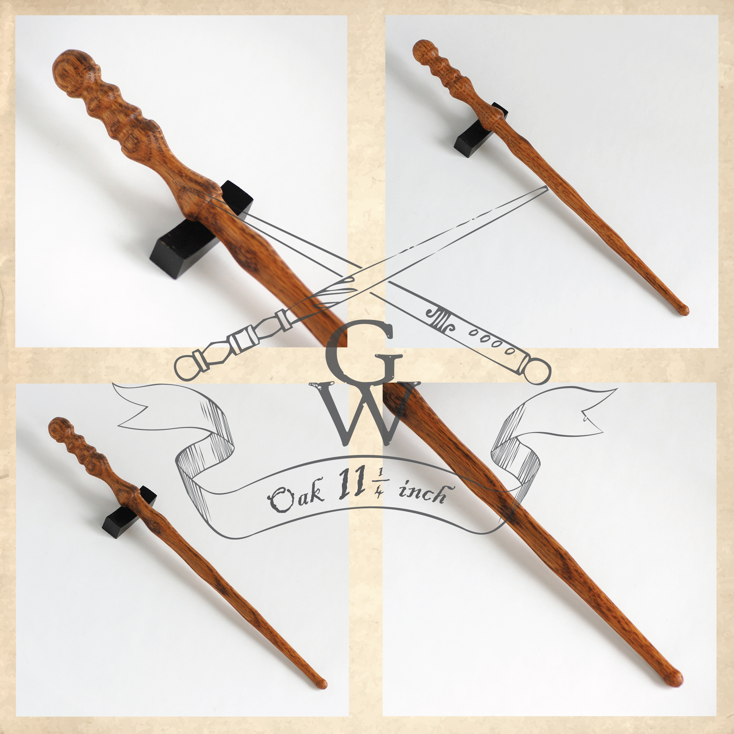 Oak wand 11 1/4 inch · GipsonWands · Online Store Powered by Storenvy