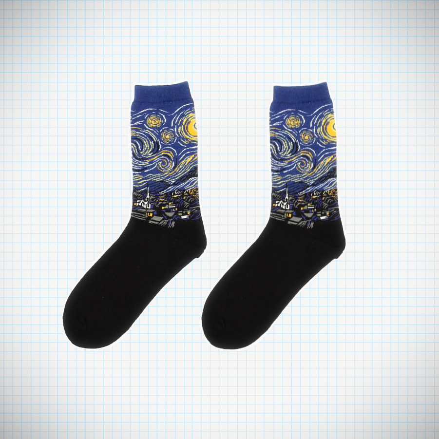 Vincent Van Gogh Starry Night Socks
