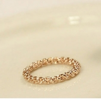 Texture gold ring 