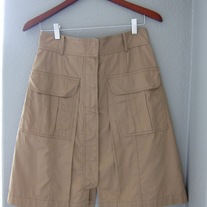 Khaki Cargo Skirt from Anthropologie