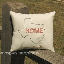 Mini Home State Pillow