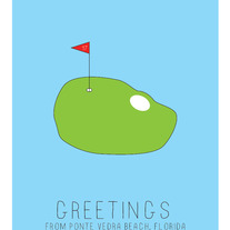 Golfing in Ponte Vedra Beach Card