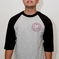 The Oh Man! College Baseball Tee in Heather Grey