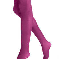 M-L HUE pink purple opaque tights