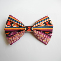 tribal print bow