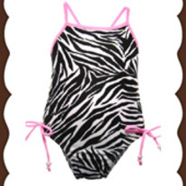 Babi-Kini Zebra One Piece Swimsuit