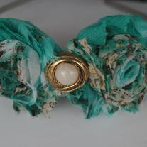 "Teal Deal" Shabby Sass headband