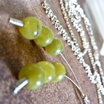 Extra-Long Jade Lariat Necklace