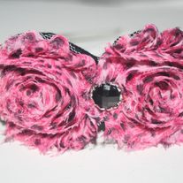"Pink Cheetah" shabby sass headband