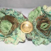 "Earthy" shabby sass headband