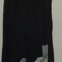 Black Spaghetti Strap Dress with Flower-Old Navy Maternity Size Medium  GS513