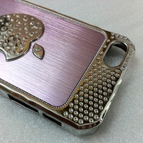 New Bling Sparkle Crystal Logo Pink Elegant iPhone 5 Case Design #2