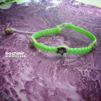 TOXIC - plastic macrame bracelet