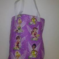  Purple Tinker Bell and Friends Cotton Tote Bag